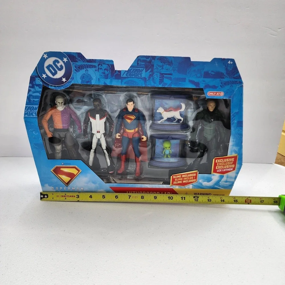 Spin Master 4 Pack DC Comics SUPERMAN  Luthorcorp Lab Action Figure Discontinued
